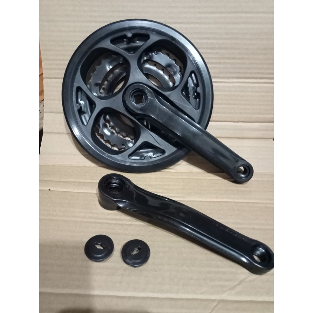 Crank susun 3 tingkat cocok untuk sepeda MTB/ crank single speed inter untuk sepeda lipat/fixie