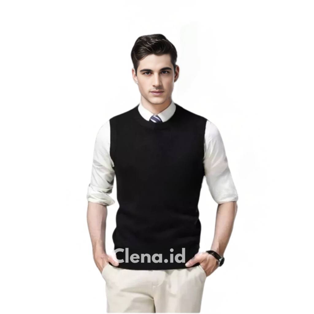 Rompi Pria Rajut Korea Vneck Knit Vest / Vest Rompi Rajut Pria Rompi Rajut Polos
