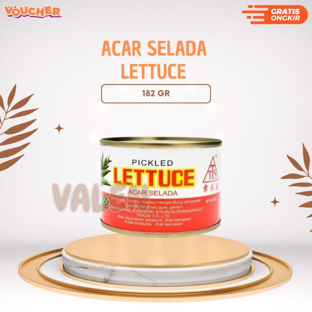 

Makanan Kaleng - Acar Selada Pickled Lettuce Tts Caisim Sawi 182 Gr - HALAL