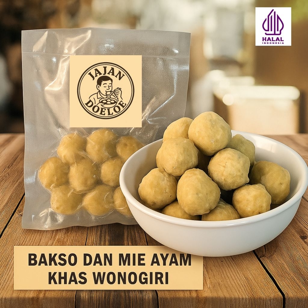 

Bakso daging sapi Khas WONOGIRI polos isi 10 biji diameter 4 cm,nikmat dan lezat tanpa bahan pengawet