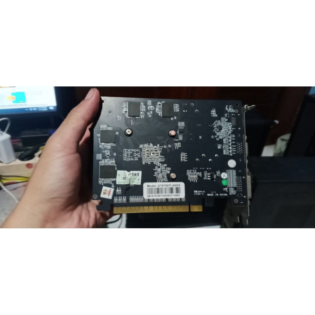 VGA GTX 750ti 4gb ddr5 128bit no pin power segel utuh