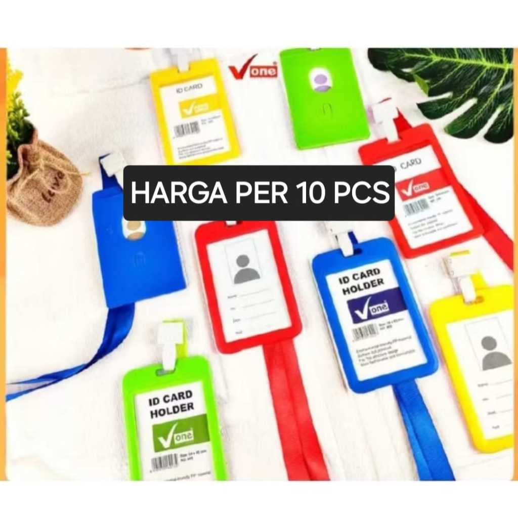 

ID Card Holder V-One 1 Sisi / 2 Sisi + Tali