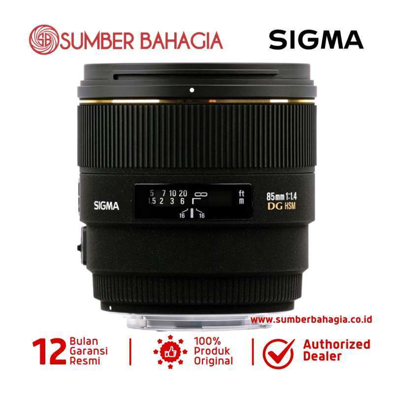 Sigma 85mm f/1.4 EX DG HSM for Nikon - Black Lensa