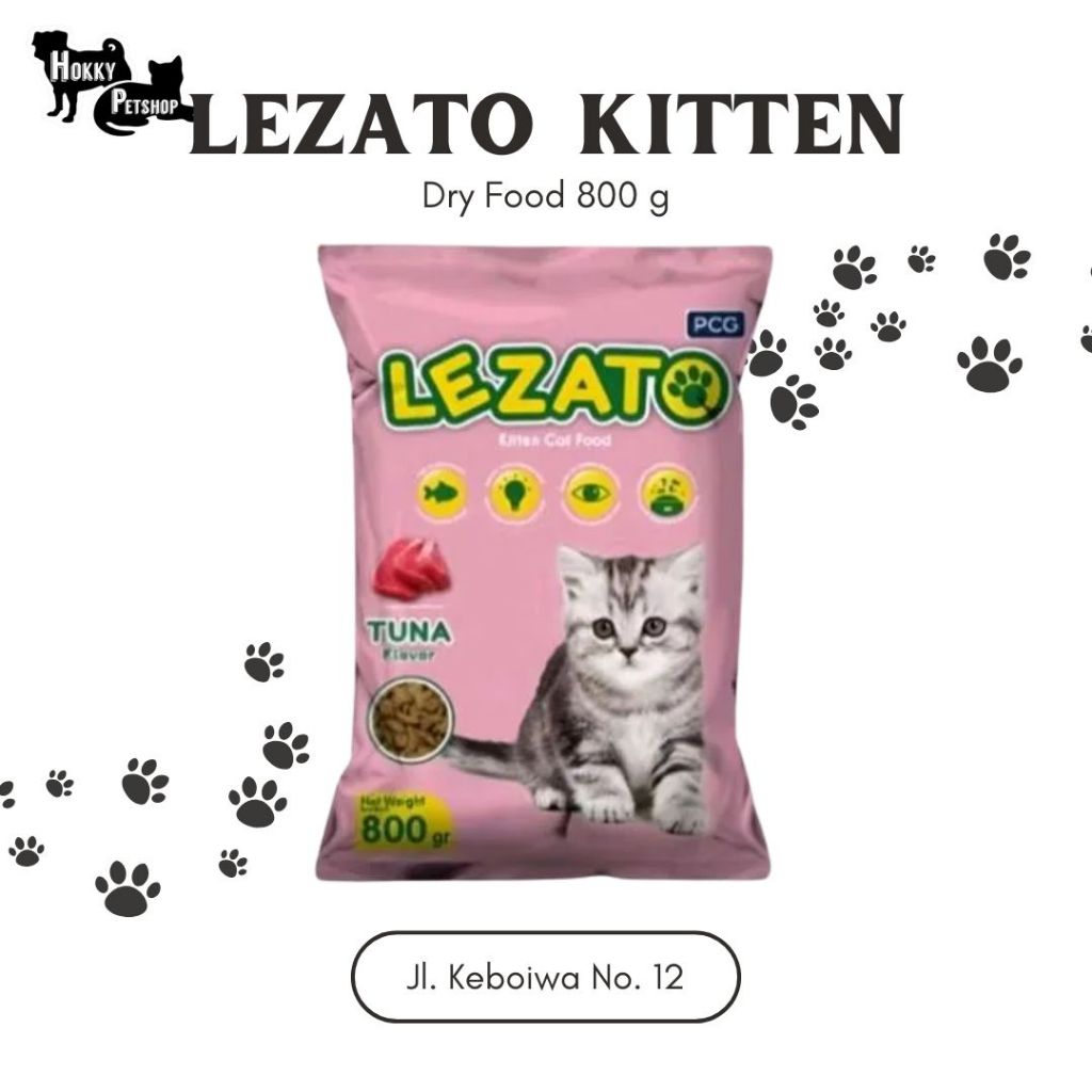 Makanan Kucing Lezato Kitten 800 g / Makanan Kucing Lezato Kitten / Makanan Anak Kucing / Makanan Ku