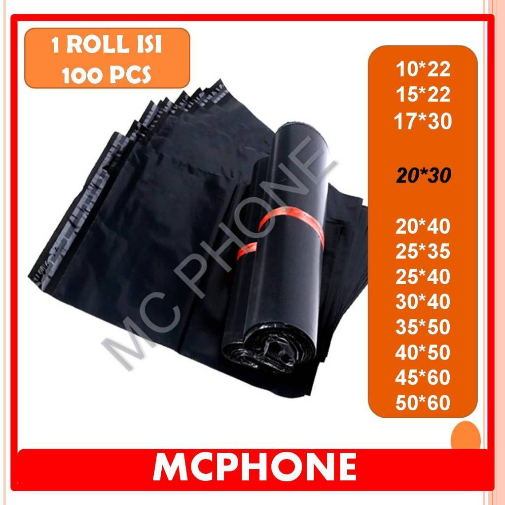 

Polymailer PLASTIK PACKING POLYMAILER HITAM ISI 100 PCS