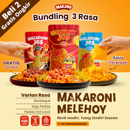 

Yummy - Makaroni Melehoy - Isi 100gr Cemilan Makaroni