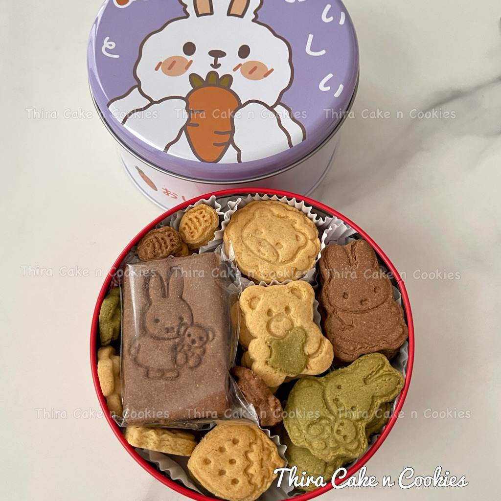 

GLUTEN FREE ALMOND (80%) cookies miffy kukis rabbit kue kering enak butter cookies