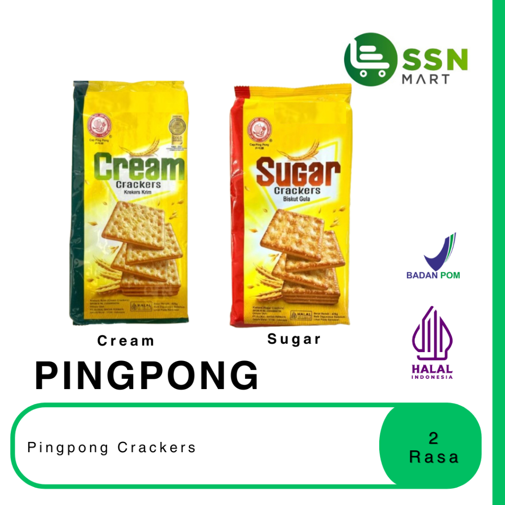 

SSNMart PingPong Crackers 2 rasa 428g