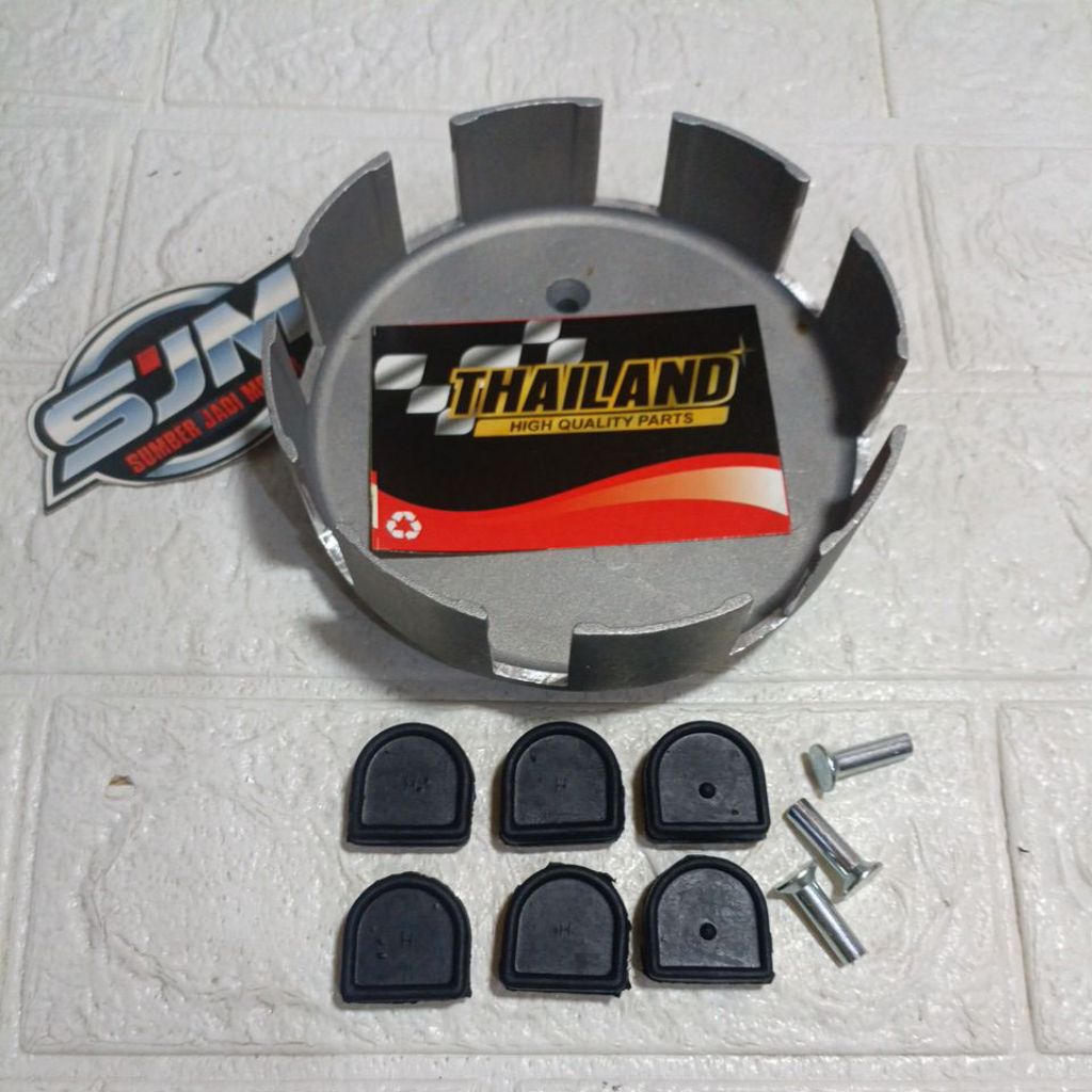 Alumunium rumah kampas kopling dan Karet kopling dt100 dt 100 merk THAILAND SET