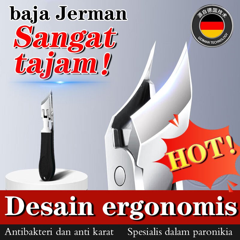[Khusus untuk kuku tumbuh ke dalam] Pengiriman cepat/pemotong kuku anti cipratan sudut lebar/pemoton