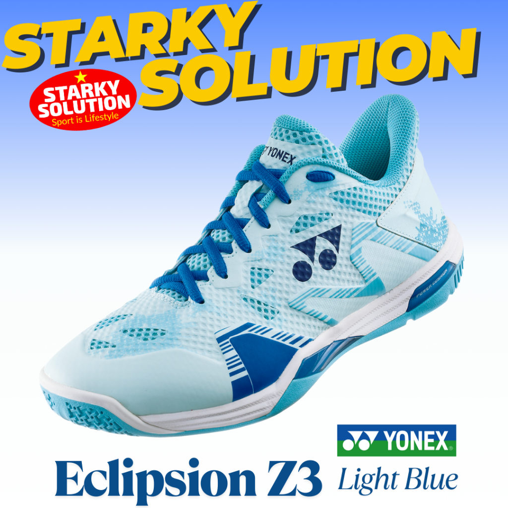 Sepatu YONEX ECLIPSION Z3 MID Badminton Bulutangkis SHB Z 3 Original - Light Blue