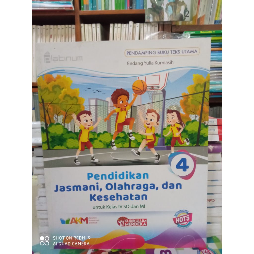 Buku PJOK pendidikan jasmani olahraga dan kesehatan untuk SD kelas 4 kurikulum merdeka platinum