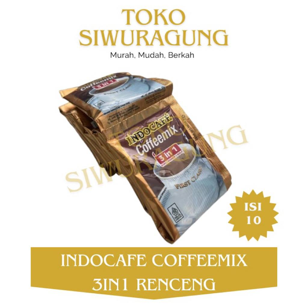 

KOPI INDOCAFE COFFEMIX 3in1 RENCENG [1 RCG ISI 10 PCS]