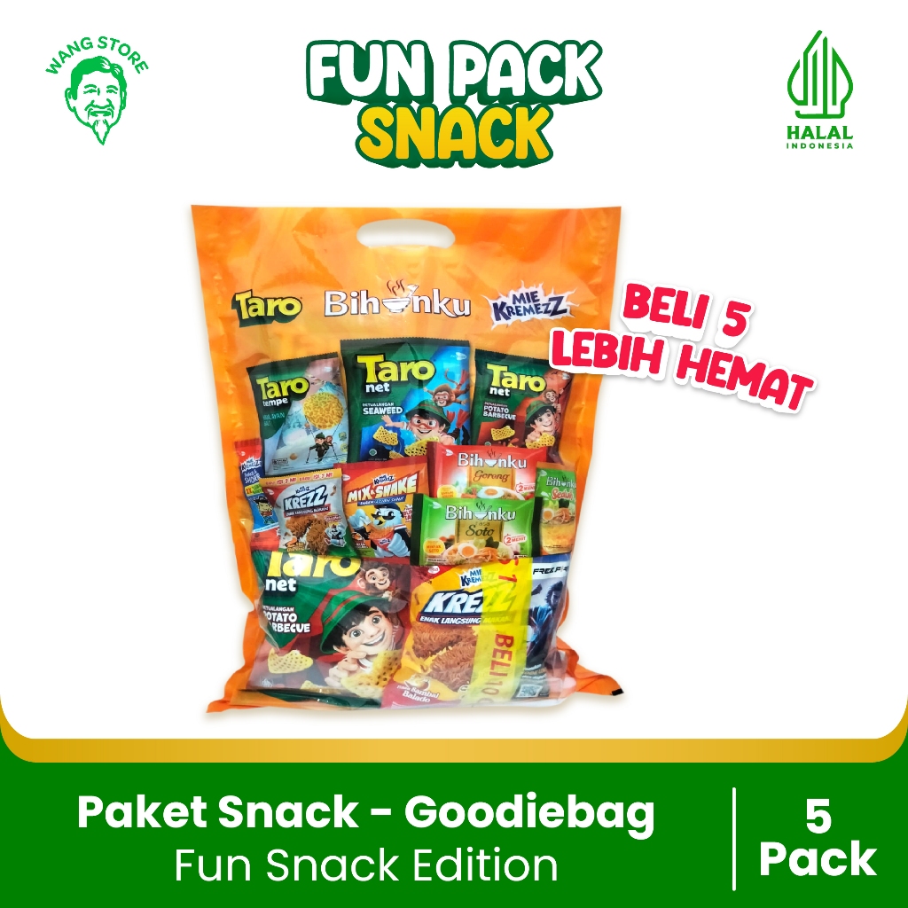 

Bundling!! 5 Paket Fun Snack Edition - Paket Hampers Anak - Free Kartu Ucapan