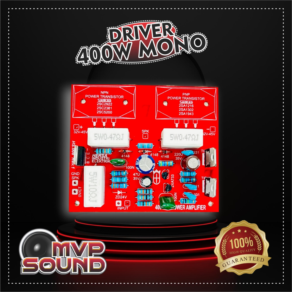 Driver Power Amplifier Sanken Mono Safari 400 Watt