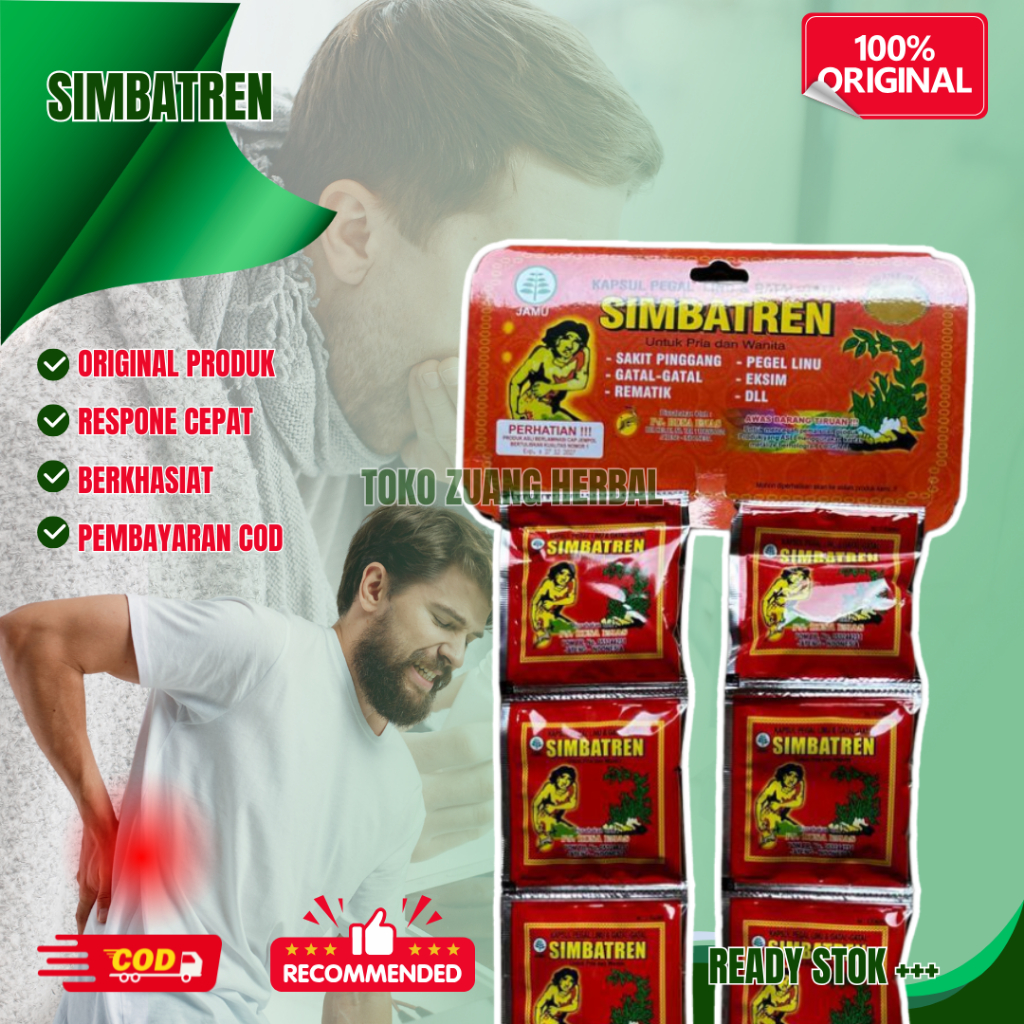 

Simbatren Kapsul Original 100% Obat Reumatik