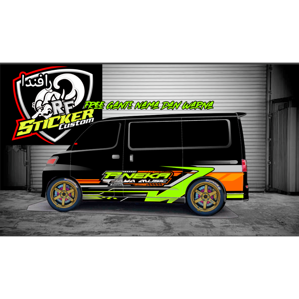 STIKER DECAL GRANDMAX BLINDVAN LUXIO APV AVANZA DLL