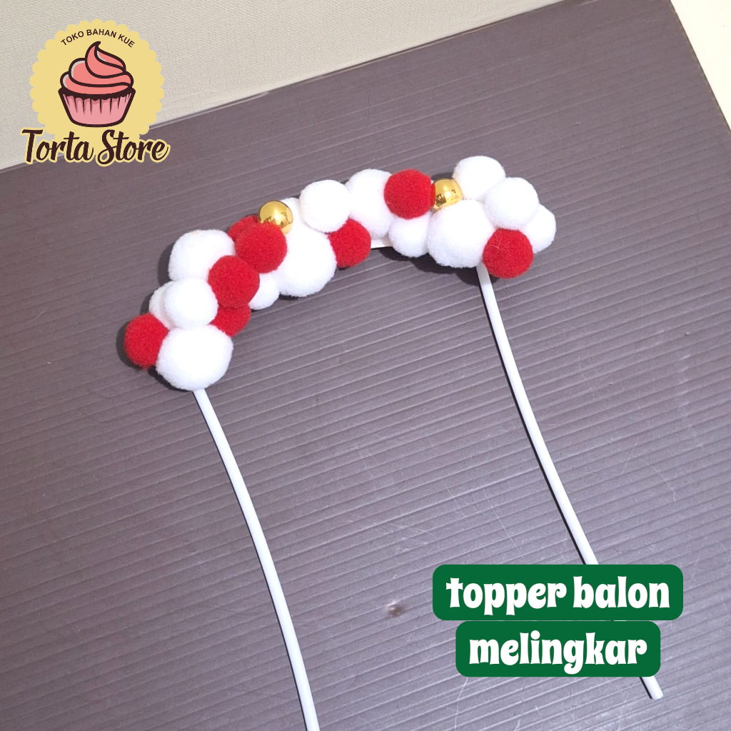 Topper Kemerdekaan, Topper Bendera, Dekorasi Kue Tema Kemerdekaan