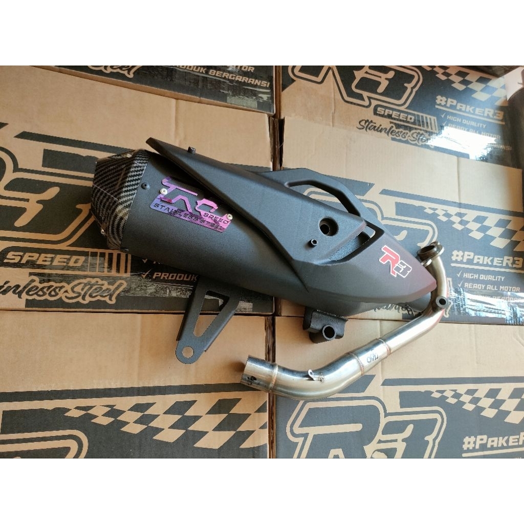 knalpot original R3 speed PNP Honda Stylo 160 type GT3 dop