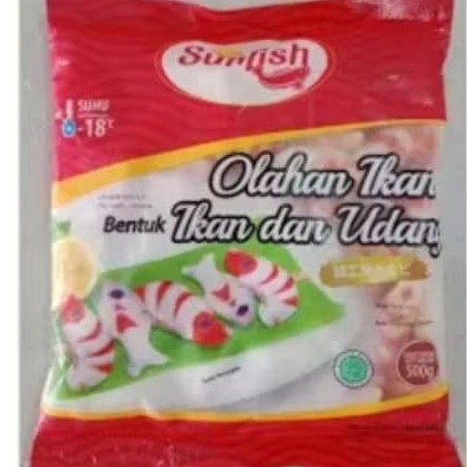 

Sunfish ikan bentuk woke udang