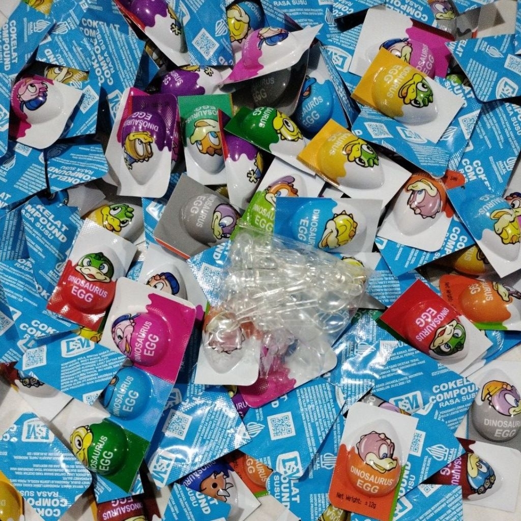 

Cokelat Compound Dinos egg mini paket 20 pcs
