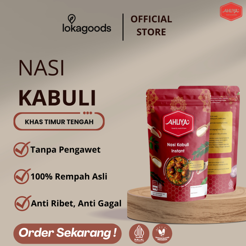 

Nasi Basmati Kebuli Beras Bumbu Instan Mandhi Kemasan 200g Briyani Kabsah Paket Biryani Premium