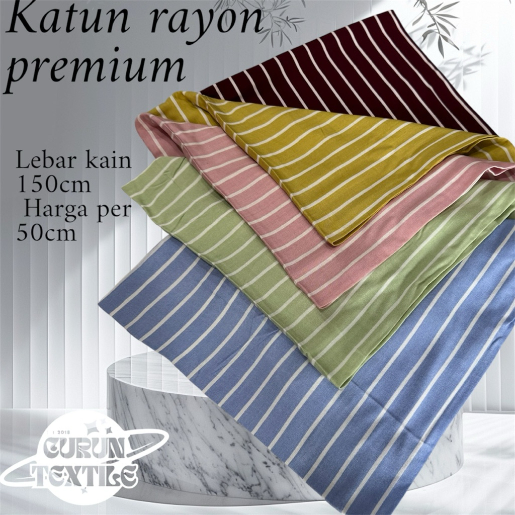 bahan katun rayon premium motif salur/rayon viscose/motif beseler