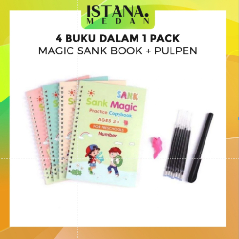 

SANK MAGIC BOOK ANAK 1 SET ISI 4 BUKU + PENA MAGIC