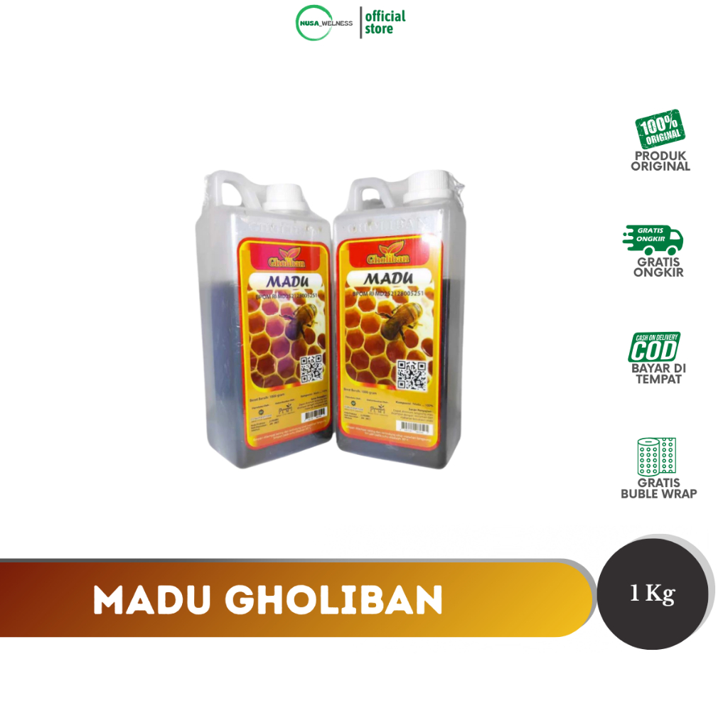

MADU GHOLIBAN KALIMANTAN 1KG – madu hutan asli murni | 100% tanpa campuran | original gholiban | bisa cod | madu sehat untuk stamina & daya tahan tubuh | isi 1kg jumbo ekonomis | cocok untuk terapi harian