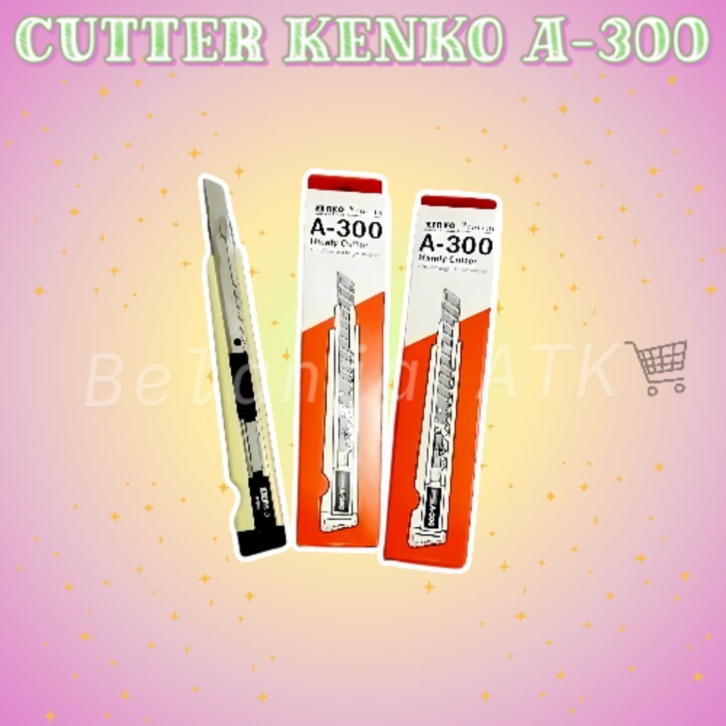 

[Lusin ] Cutter Kenko A-300 Asli Selusin • Cutter Serbaguna Tajam & Awet untuk Kantor dan SekolahCutter Kenko A-300 Asli Selusin • Cutter Serbaguna Tajam & Awet untuk Kantor dan Sekolah