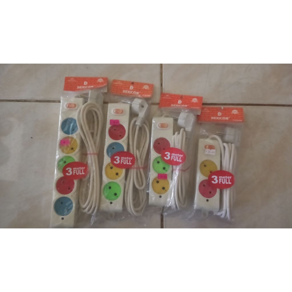 Stop kontak gepeng warna Dexicon