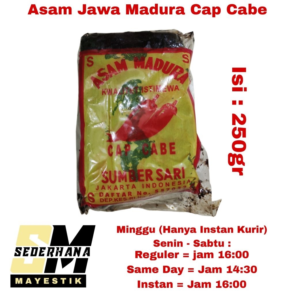

Asam Jawa Bumbu Dapur Masakan Asem Madura Cap Cabe Sumber Sari