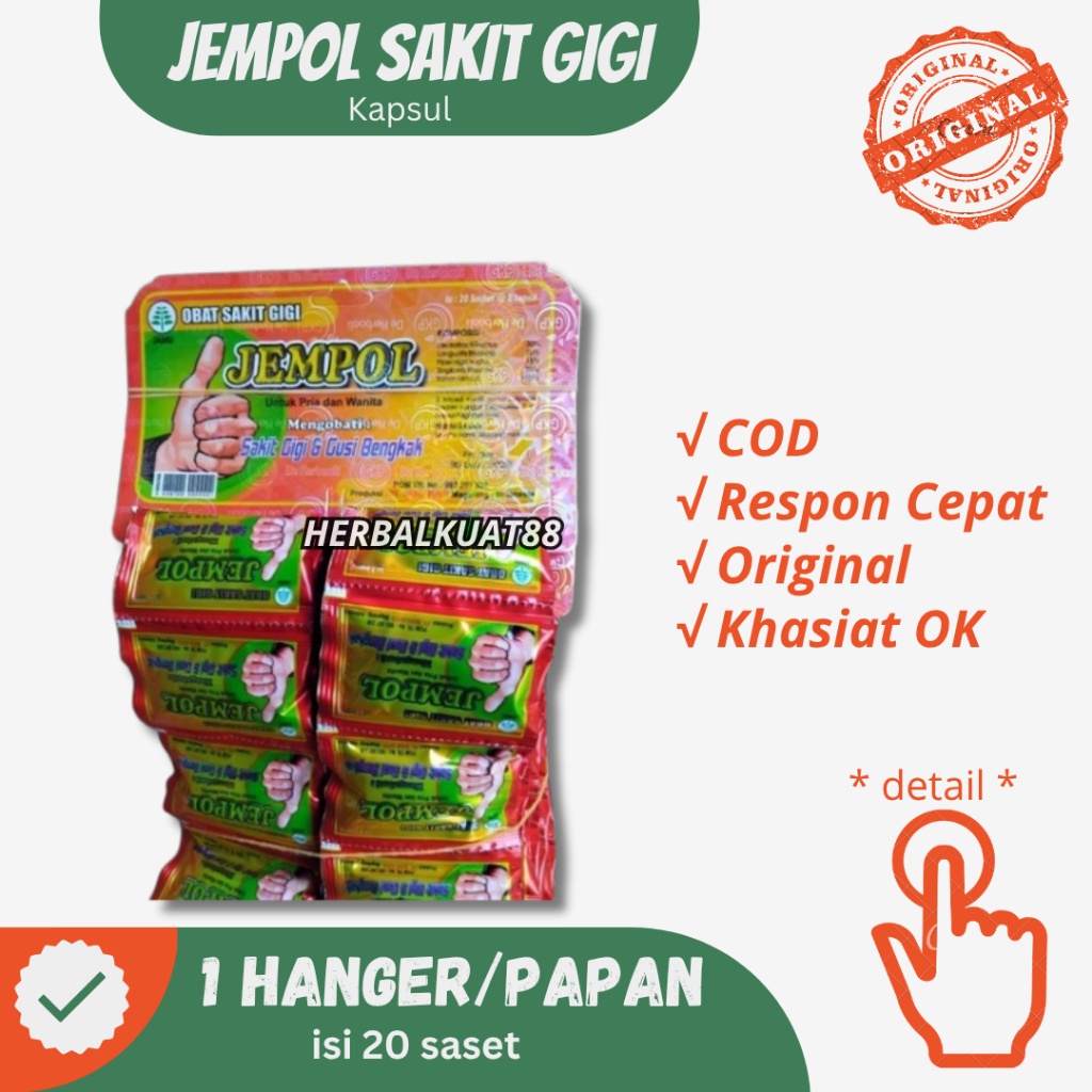 KAPSUL CAP JEMPOL SAKIT GIGI