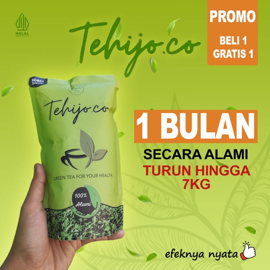 Tehijo.Co Minuman Teh Hijau Organik | Bantu Diet & Langsing | PROMO Beli 1 Gratis 1
