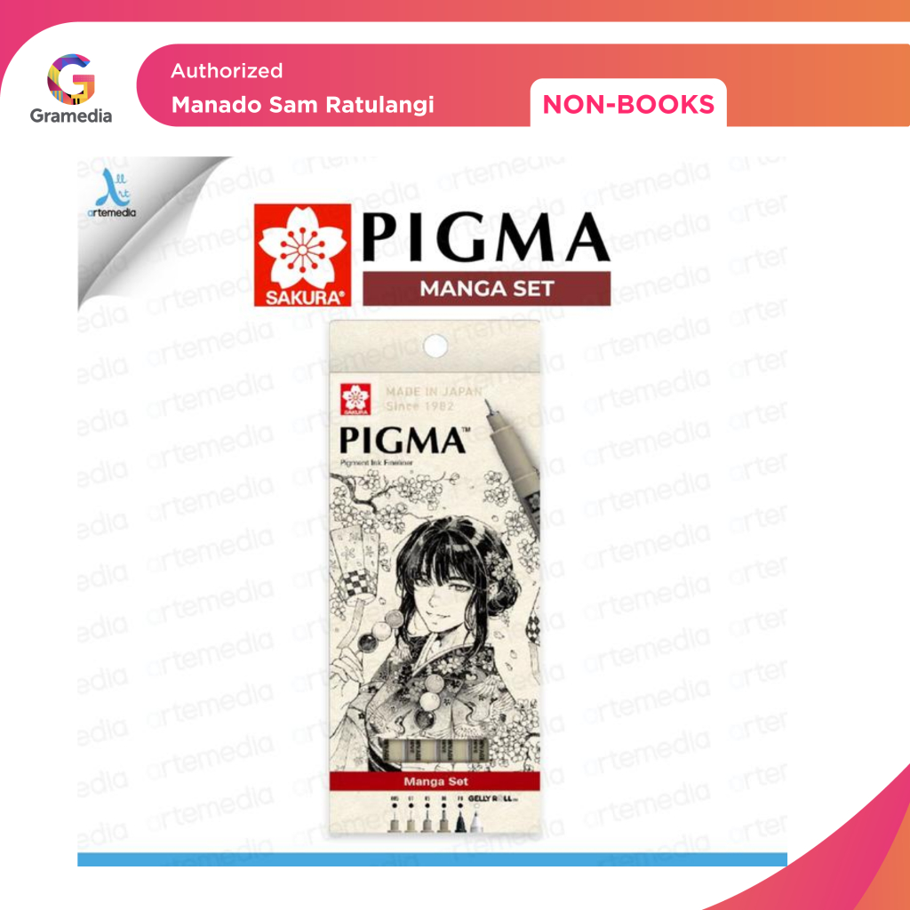 

Gramedia Manado-Sakura Pigma Manga Pen Set A