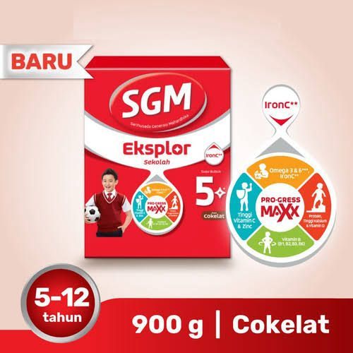 

SGM Eksplor 5+ IronC Susu Bubuk Rasa Coklat 900gr-Asli Original