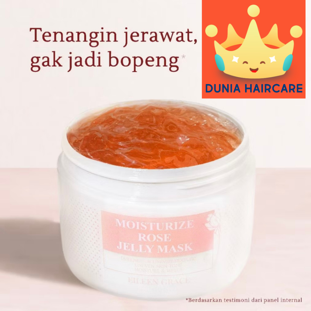 EILEEN GRACE - Moisturize ROSE JELLY Mask 300ml | Masker Wajah | Jerawat | Bruntus | Bopeng | Bekas 