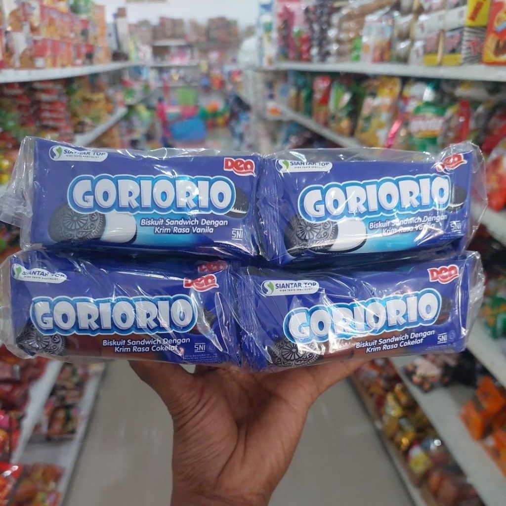 

Goriorio Biskuit sandwich pack isi 20x10gr