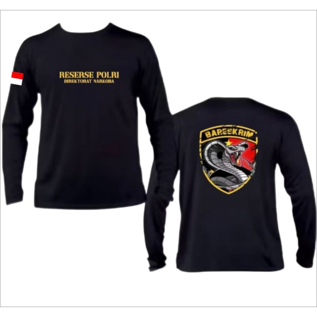 KAOS LENGAN BARESKRIM COBRA - Reserse Direktorat Narkoba - Baju Unisex Keren