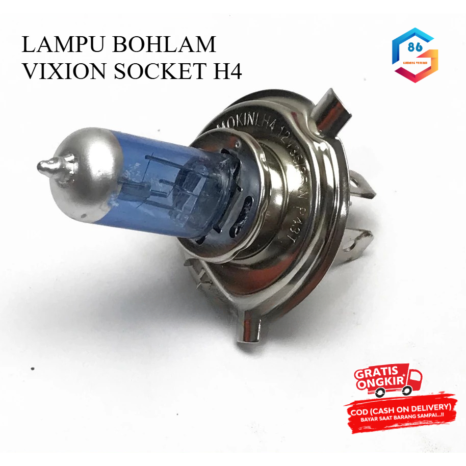Lampu Depan Bohlam Vixion Old Vixion New / Lampu Halogen H4 Motor Vixion Old Vixion New