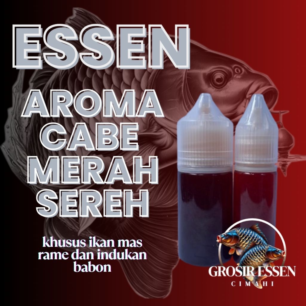 Essen Aroma Cabe Merah Sereh Essen Ikan Mas Babon & Rame 30 ML
