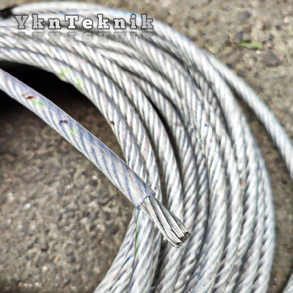 tali sling baja kawat seling lapis plastik pvc 10 mm 12 mm sling baja galvanis tali kawat flexcible