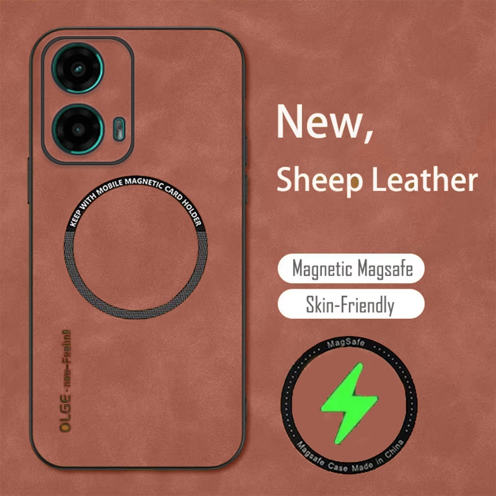 Case MOTOROLA G45 5G /MOTOROLA G06 / G06 POWER Casing Magsafe Luxury Magnetic