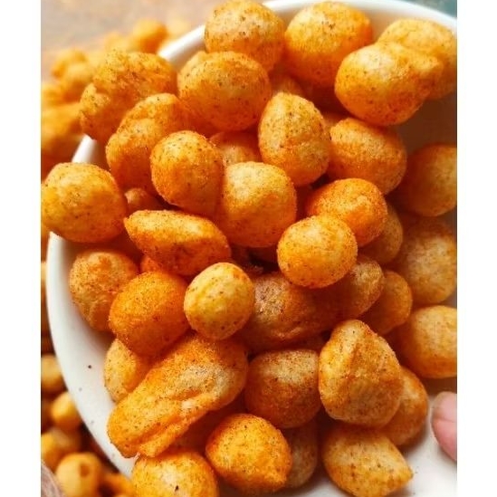 

Arislam Store [BISA COD] Cimol Kering Endog Lewo pedas Kiloan | Snack Emplod Lewo Cimol Kering 1Kg | Snack Khas Garut Endog Lewo