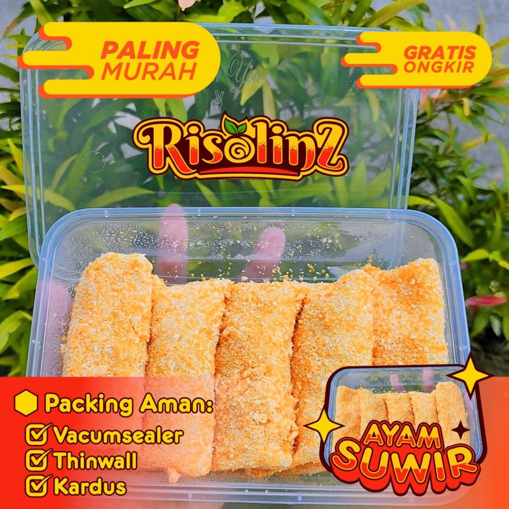 

RISOL AYAM SUWIR | ORIGINAL GURIH / PEDAS NAMPOL | by Risolinz | isi 5 pcs / pack