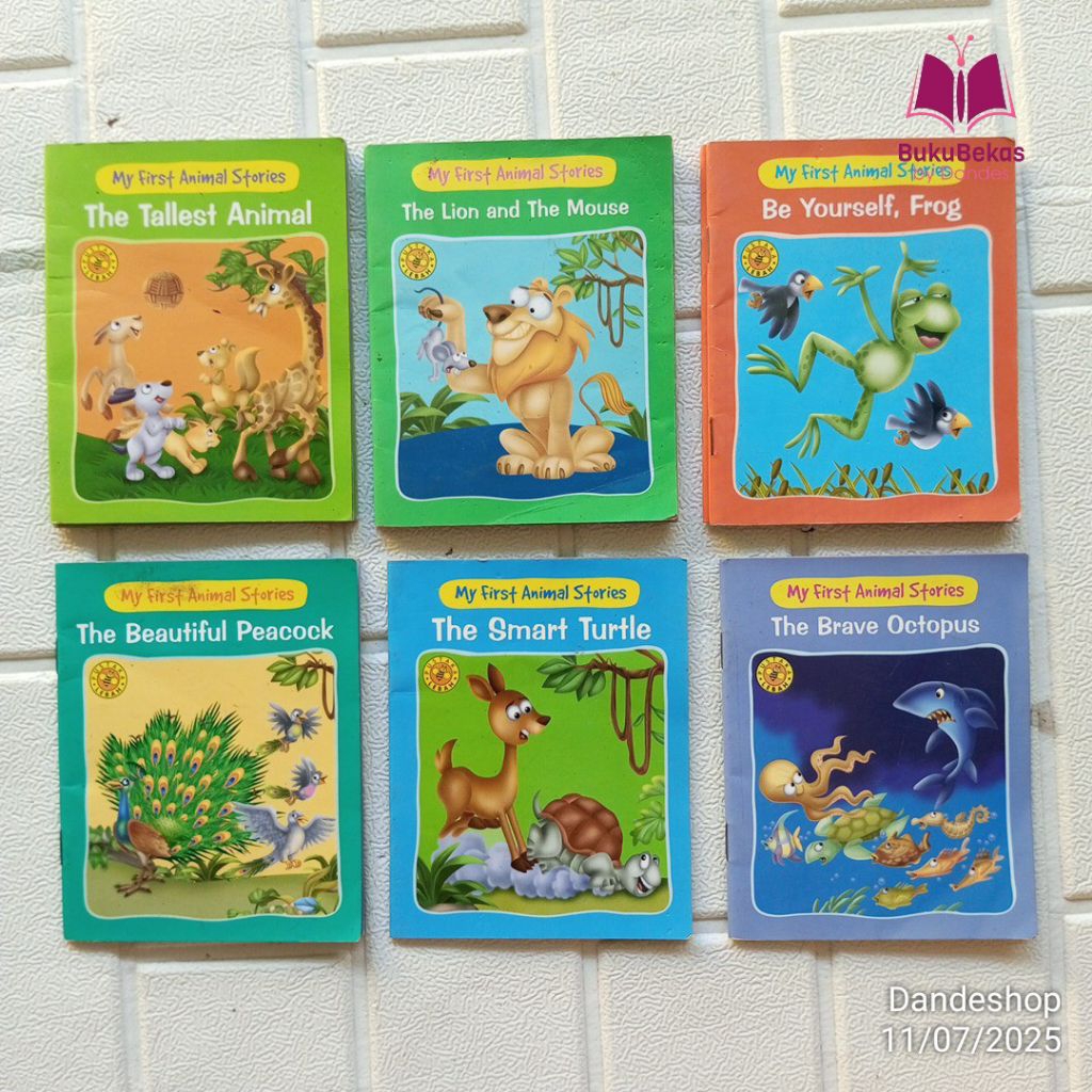 My First Animal Stories BILINGUAL - Pustaka Lebah - Buku MINI Cerita Anak Bergambar Bekas Preloved