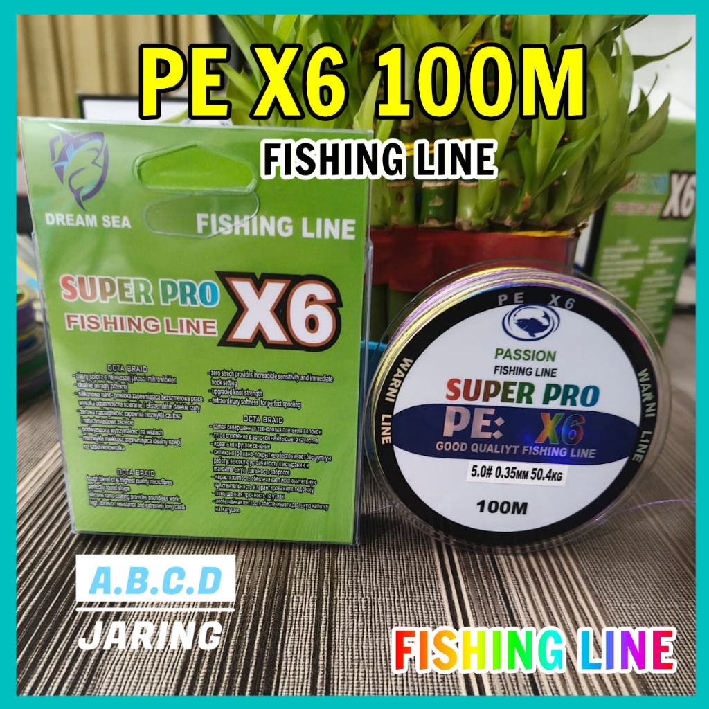 SENAR PE POSSION X6 100 M / SENAR PE X6 no. 0.8, 1.0, 2.0, 3.0, 4.0,5.0,6.0