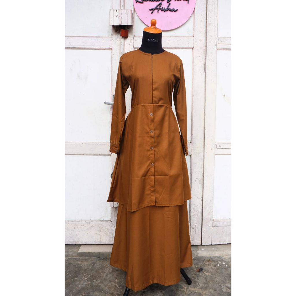 Gamis Khaki/PDH (2) | Rumah Aisha