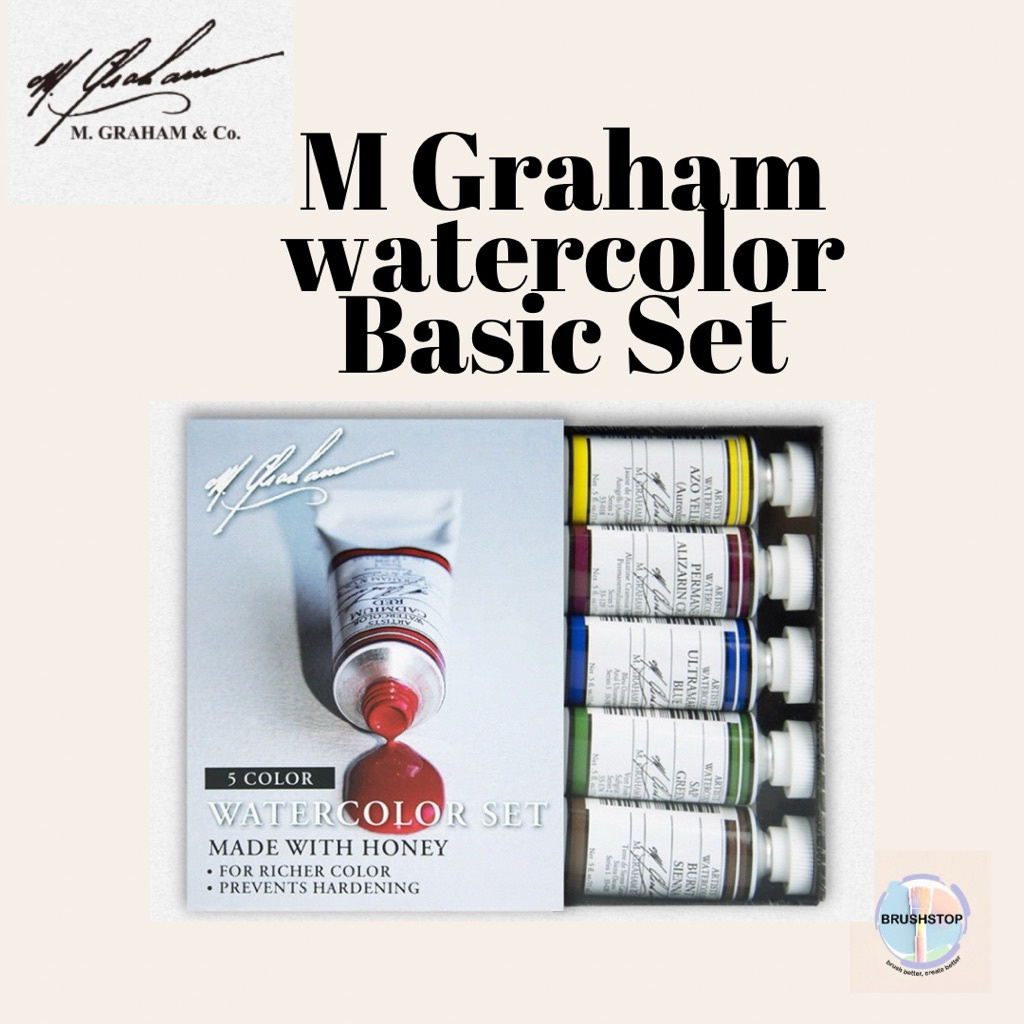 

M Graham Watercolor Basic Set 5 colors 15ml