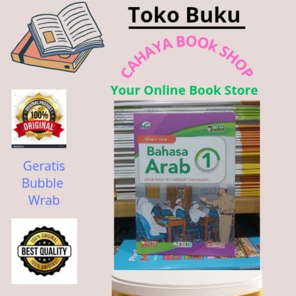 Buku Bahasa Arab Kelas 7,8,9 MTs KMA 450 Kurikulum Merdeka Aqila